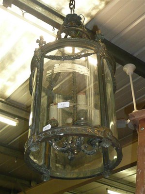 Lot 711 - A Regency style glass lantern