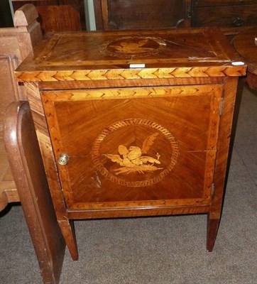 Lot 751 - An 18th century Dutch inlaid walnut cupboard