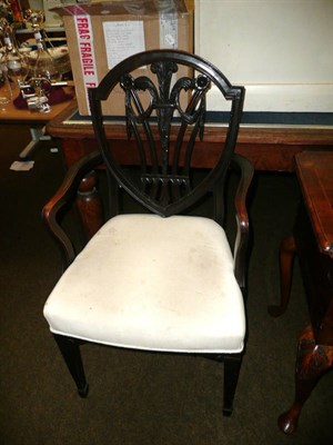 Lot 765 - Hepplewhite style mahogany carver circa 1900s