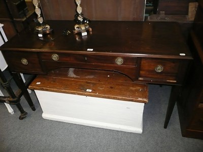 Lot 860 - A Georgian mahogany side table (a.f.)