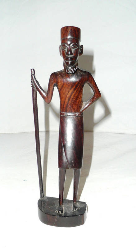 Lot 61 - Small African hardwood figure