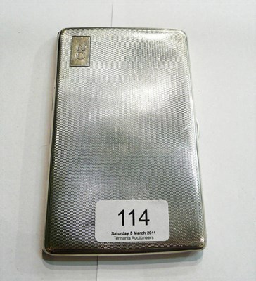 Lot 114 - Silver cigarette case
