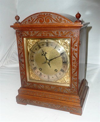 Lot 150 - A striking mantel clock, movement stamped 'W & H'