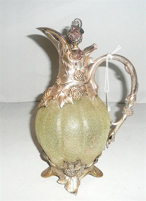 Lot 156 - A WMF silver plate-mounted claret jug