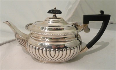 Lot 185 - Silver teapot