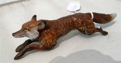 Lot 220 - An Austrian cold-painted bronze fox