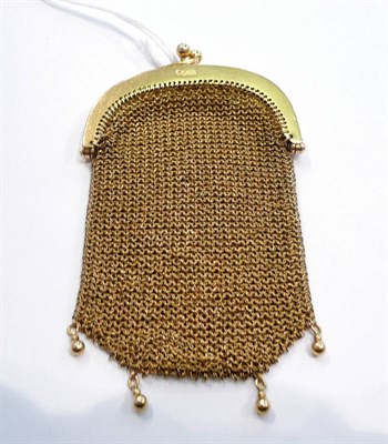 Lot 266 - Gold purse 15ct