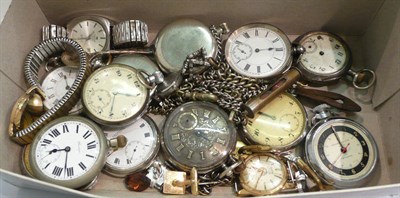 Lot 284 - A box of pocket watches