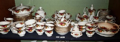 Lot 296 - Royal Albert `Old Country Roses` tea/coffee/dinner service