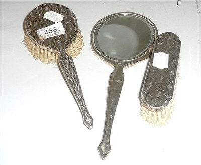 Lot 356 - Silver dressing set