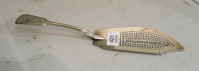 Lot 421 - Silver fish slice