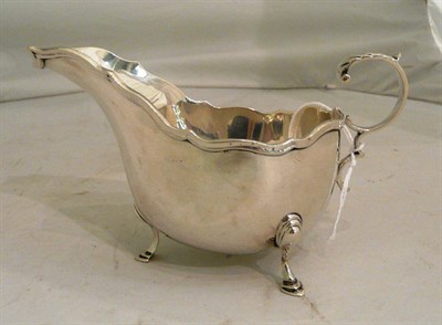 Lot 425 - Silver sauce boat, Birmingham