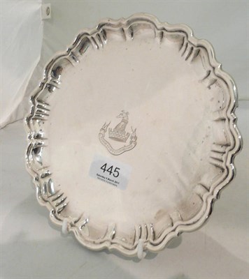 Lot 445 - Silver salver