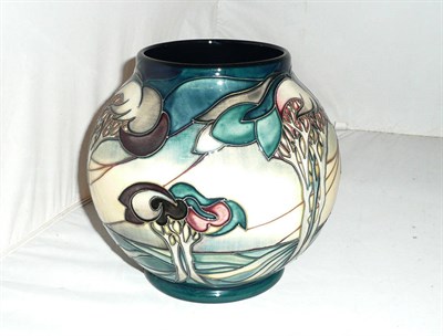 Lot 456 - A Moorcroft 'Vale Deluna' Rm 2/6 vase signed by Nicola Slaney, numbered 21 of 400