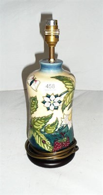 Lot 458 - A Moorcroft 'Fruit Garden' L98/8 lamp