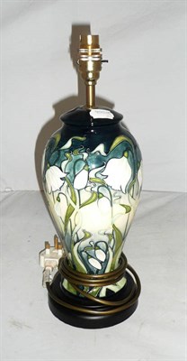 Lot 460 - A Moorcroft 'Nivalis' L46/10 Lamp designed by Rachel Bishop