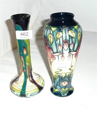 Lot 462 - A Moorcroft 'New Dawn' 99/8 vase designed by Emma Bossons and a Moorcroft 'Dream Of A Dove'...