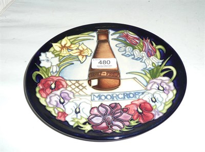 Lot 480 - A Moorcroft Centennial plate designed by Rachel Bishop, numbered 668/750, 8" diameter