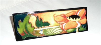 Lot 489 - A Moorcroft 'Ryden Fields' name plaque