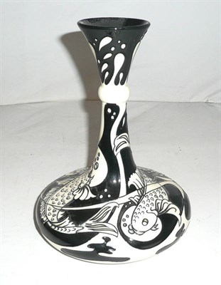 Lot 493 - A Moorcroft 'Ober Water'  vase designed by Rachel Bishop, numbered 17