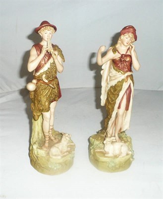 Lot 536 - A pair of Royal Dux figures