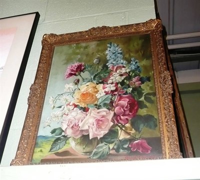 Lot 571 - Helen Lee, still life of roses