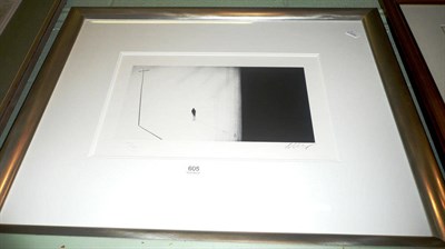 Lot 605 - Mackenzie Thorpe 'Walking in the rain' print