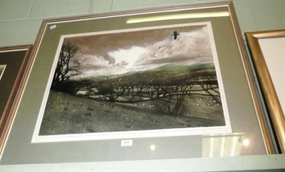 Lot 607 - Towards Lady Hill, Wensleydale' dated, Piers Browne signed proof