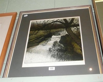 Lot 608 - Lower Falls, Aysgarth'  Piers Browne signed proof