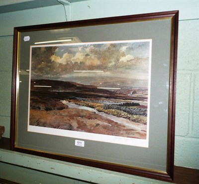 Lot 611 - Signed limited edition print Haworth Moor by Joseph Pighills