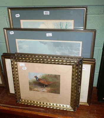 Lot 621 - Two prints after J C Harrison 'Partridge Flying Over The Stubble' (no. 7/500) and 'Proud Cock' (no.