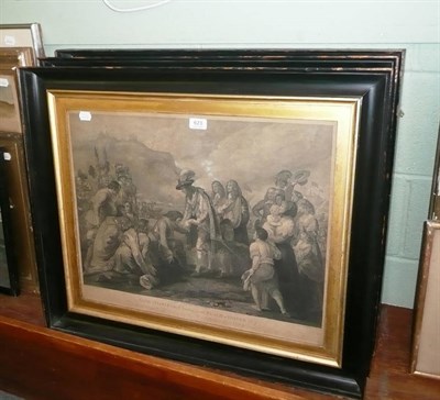 Lot 623 - Three large 18th century engravings