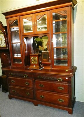 Lot 637 - An early 20th century mahogany mirror-back sideboard