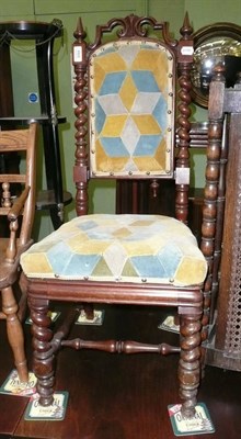 Lot 668 - 19th century corner chair