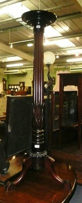 Lot 676 - Mahogany torchere