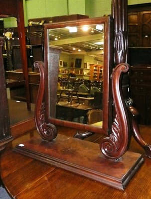 Lot 677 - A 19th century toilet mirror