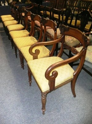 Lot 715 - A matched set of eight mahogany dining chairs