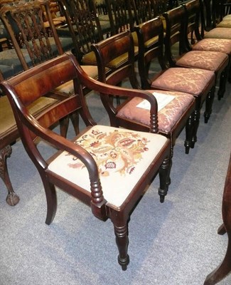 Lot 716 - Five Georgian dining chairs