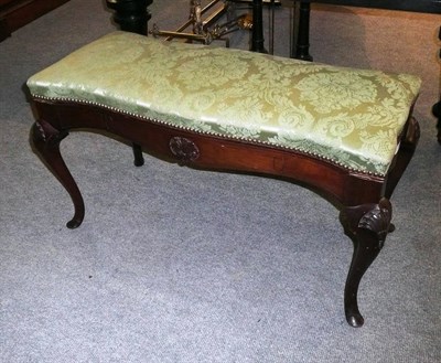 Lot 728 - Gillows mahogany duet stool