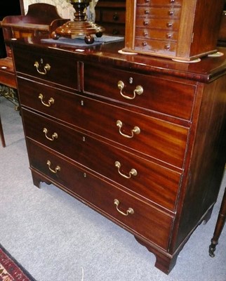 Lot 731 - 19th century mahogany four height chest