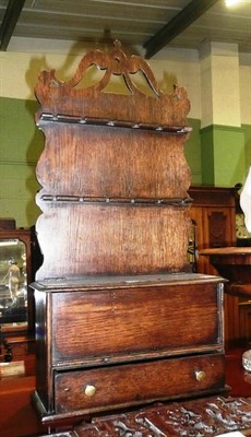 Lot 742 - Oak spoon rack