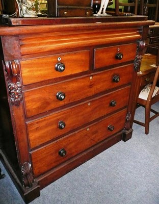 Lot 743 - Victorian mahogany chest