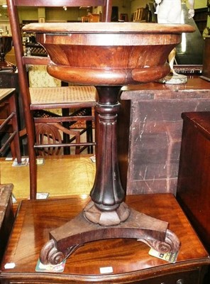 Lot 753 - Victorian rosewood pedestal drinks table