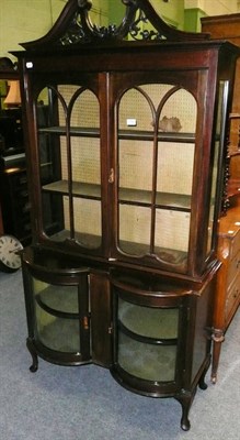 Lot 756 - Edwardian display cabinet