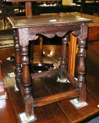 Lot 765 - 18th century oak joint stool