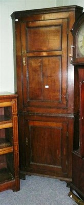 Lot 780 - Oak freestanding corner cabinet