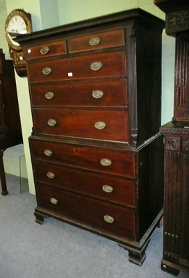 Lot 784 - Mahogany tallboy