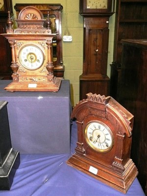 Lot 791 - Three striking mantel clocks