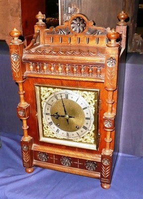 Lot 797 - A striking mantel clock movement stamped 'W & H'