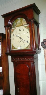 Lot 805 - An oak thirty hour longcase clock, later inscription 'Helliwell, Leeds'